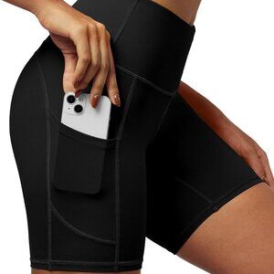Women’s 6" Tummy Control Workout Shorts with Pockets - Stylish and Functional